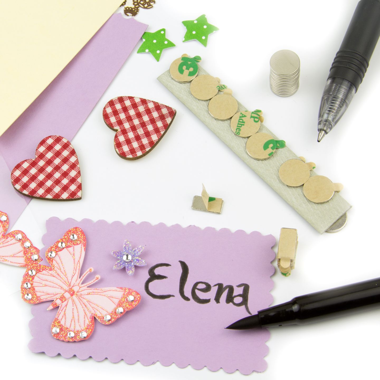 Make your own magnetic name tags - supermagnete.de