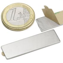Quadermagnet selbstklebend 40 x 12 x 1 mm