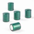 Tafelmagnete zylindrisch  hält ca. 3,9 kg, Neodym-Magnete mit Kunststoffkappe, Ø 14 mm, transparent grün