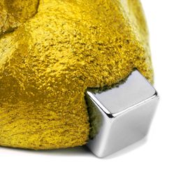 Pasta intelligente magnetica pasta modellabile ferromagnetica, color oro, consegna senza magnete