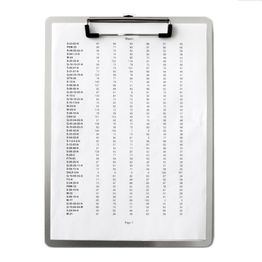 Clipboard aluminium magnetic, with clamp, A4 format