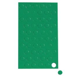 Magnetische symbolen cirkel klein magneetstippen voor whiteboards & planborden, 50 symbolen per vel, Groen
