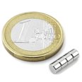 Disc magnet ? 4 mm, height 3 mm, neodymium, N45, nickel-plated