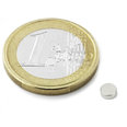 Disc magnet ? 4 mm, height 1,5 mm, neodymium, N45, nickel-plated
