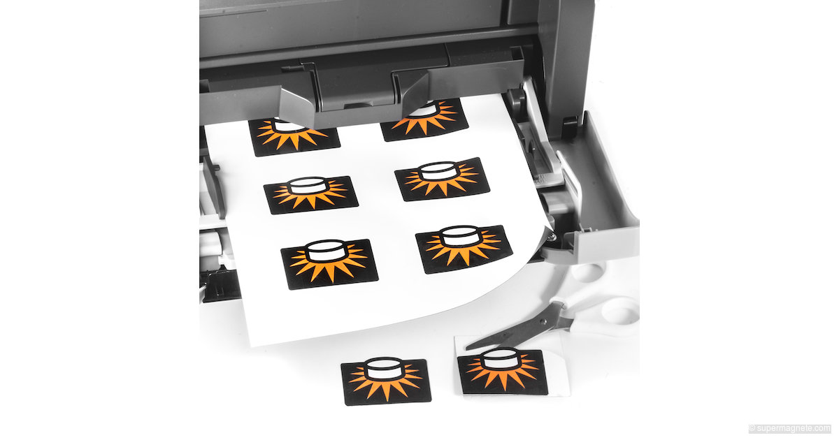 Magnetpapier bedruckbar im Laserdrucker A4 Magnetblatt matt - supermagnete