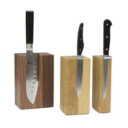 M-KNIFEB-001, Portacuchillos magnético modular, de madera, para cuchillos de hasta 900 g