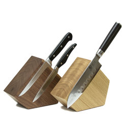 M-KNIFEB-002, Portacuchillos magnético «Pentagon», de madera, para cuchillos de hasta 900 g