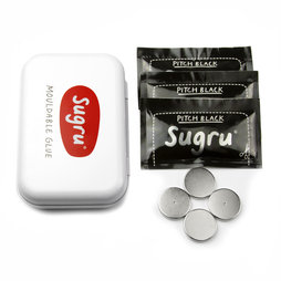 SUG-MK, Sugru magnetic kit, mouldable glue, with 4 neodymium disc magnets, in practical metal box