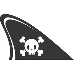 M-58/skull, Fun fin, magnetic fun item for your car, skull