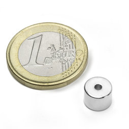 Ringmagnet Ø 8/2 mm, Höhe 6 mm