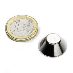 Cone magnet Ø 20/10 mm, height 8 mm