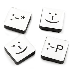 LIV-88, Emoticons, fridge magnets square, set of 4