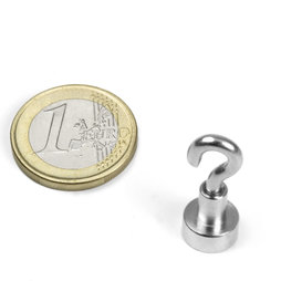 FTN-10, Hakenmagnet, Ø 10 mm, Gewinde M3, Haftkraft ca. 3 kg