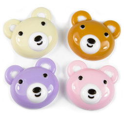 SALE-090, Honey, koelkastmagneten in de vorm van een beertje, set van 4