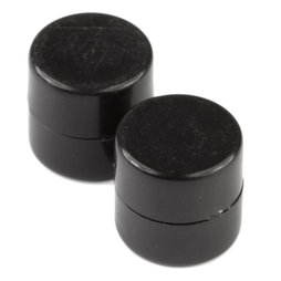 M-DISC-01/black, Schijfmagneten met kunststof ommanteling Ø 9,4 mm, 10 stuks per set, zwart
