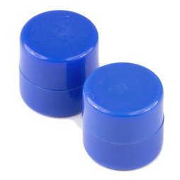 M-DISC-01/blue, Schijfmagneten met kunststof ommanteling Ø 9,4 mm, 10 stuks per set, blauw