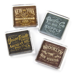 SALE-093, America, koelkastmagneten met amerikaanse motieven, set van 4