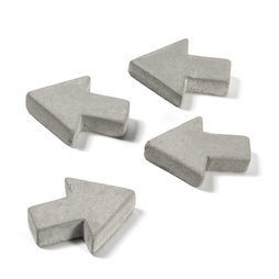 LIV-97/concrete1, Magneti in cemento, frecce, set da 4