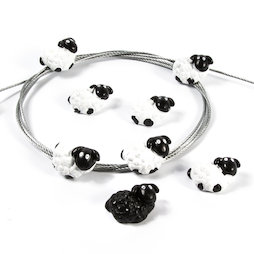 FL-12, Photo rope Sheep 1${dec}5 m, with loop and steel weight, length 1,5 m, includes 8 sheep magnets