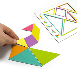 LIV-107, Tangram, gekleurd magneetfolie