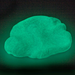 M-PUTTY-GLOW/ice, Silly Putty 'Glacial Ice', glows in the dark, light-blue, greenish-white, not magnetic!
