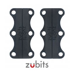 M-ZUB-03/black, Zubits® L, magnetic shoe closures, for sports shoes & tall people, black