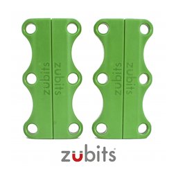 M-ZUB-03/green, Zubits® L, magnetic shoe closures, for sports shoes & tall people, green