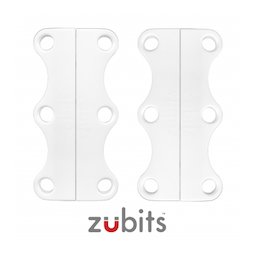 M-ZUB-03/white, Zubits® L, magnetic shoe closures, for sports shoes & tall people, white