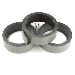 MT-20/gray, Nastro magnetico colorato 20 mm, da scrivere e tagliare, rotoli da 1 m, grigio