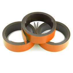 MT-20/orange, Nastro magnetico colorato 20 mm, da scrivere e tagliare, rotoli da 1 m, arancione