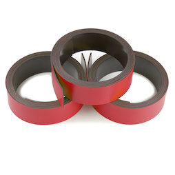 MT-20/red, Cinta magnética de colores 20 mm, para rotular y cortar, rollos de 1 m, rojo