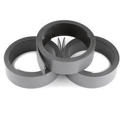 MT-20/silver, Nastro magnetico colorato 20 mm, da scrivere e tagliare, rotoli da 1 m, color argento
