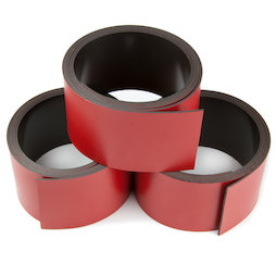 MT-30/red, Cinta magnética de colores 30 mm, para rotular y cortar, rollos de 1 m, rojo