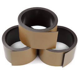 MT-30/brown, Cinta magnética de colores 30 mm, para rotular y cortar, rollos de 1 m, marrón