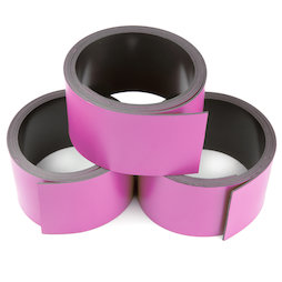 MT-30/pink, Cinta magnética de colores 30 mm, para rotular y cortar, rollos de 1 m, rosa