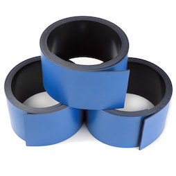 MT-30/blue, Cinta magnética de colores 30 mm, para rotular y cortar, rollos de 1 m, azul