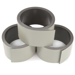 MT-30/gray, Cinta magnética de colores 30 mm, para rotular y cortar, rollos de 1 m, gris