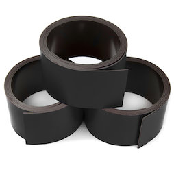 MT-30/black, Cinta magnética de colores 30 mm, para rotular y cortar, rollos de 1 m, negro