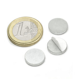 PAS-13, Metallscheibe selbstklebend, Ø 13 mm, als Gegenstück zu Magneten, kein Magnet!