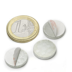 PAS-16, Metallscheibe selbstklebend, Ø 16 mm, als Gegenstück zu Magneten, kein Magnet!