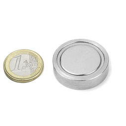 FGN-32, Topfmagnet zum Einkleben, Ø 32 mm