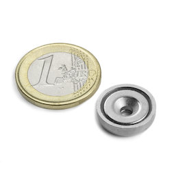 CSN-ES-16, Topfmagnet mit Senkbohrung, Ø 16 mm, Haftkraft ca. 6,9 kg