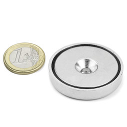 CSN-40, Topfmagnet mit Senkbohrung, Ø 40 mm, Haftkraft ca. 52 kg