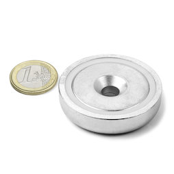 CSN-48, Topfmagnet mit Senkbohrung, Ø 48 mm, Haftkraft ca. 87 kg
