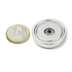 ZTN-32, Topfmagnet mit zylindrischer Bohrung, Ø 32 mm