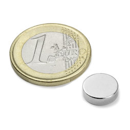 Scheibenmagnet Ø 10 mm, Höhe 2,5 mm