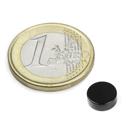 S-08-03-E, Disc magnet Ø 8 mm, height 3 mm, neodymium, N45, epoxy coating