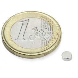 Scheibenmagnet Ø 4 mm, Höhe 1,5 mm