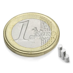 Disc magnet Ø 2 mm, height 1 mm