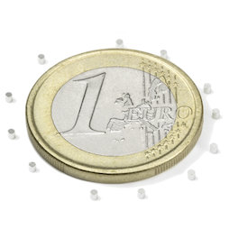 S-01-01-N, Scheibenmagnet Ø 1 mm, Höhe 1 mm, Neodym, N45, vernickelt